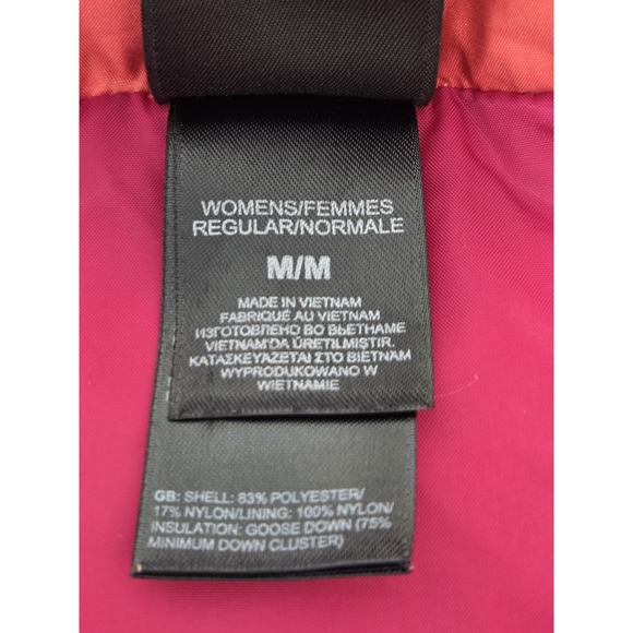 The North Face Aconcagua Vest Womens Medium Coral 550 Fill Down Puffer  Full Zip - Picture 7 of 9